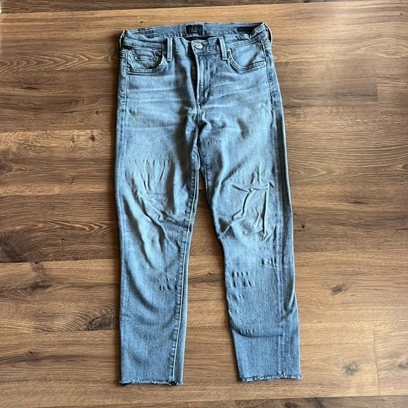 Citizen of Humanity Black Rocket Crop Midrise Skinny - Picture 3 of 14